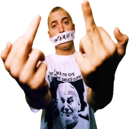 download hd eminem middle finger png eminem middle finger poster transparent png image nicepng com nicepng