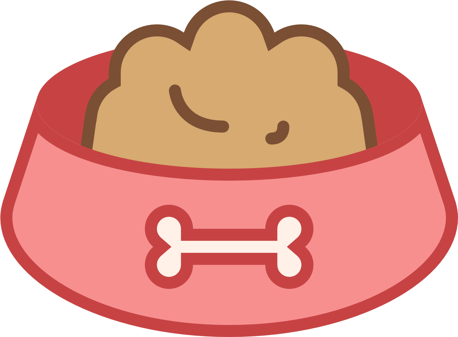 Dog Food Bowl Png - Dog Food Bowl Clipart (1600x1600), Png Download