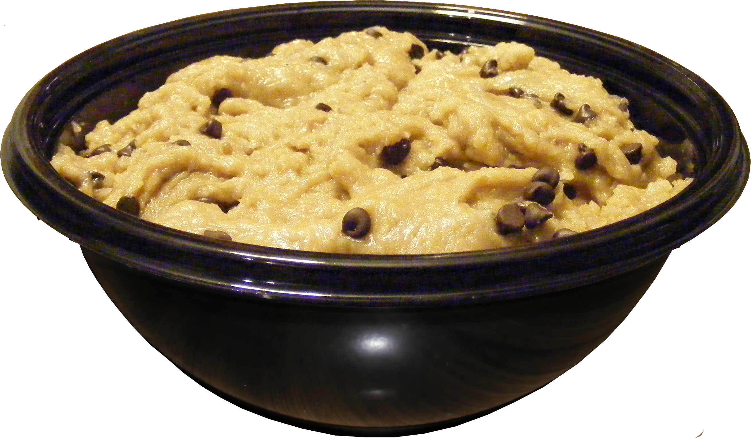 Cookie Dough Obsession - Bowl Of Cookie Dough (2448x1428), Png Download