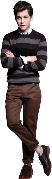 Logan Lerman Png Photos - Logan Lerman Full Body (463x600), Png Download