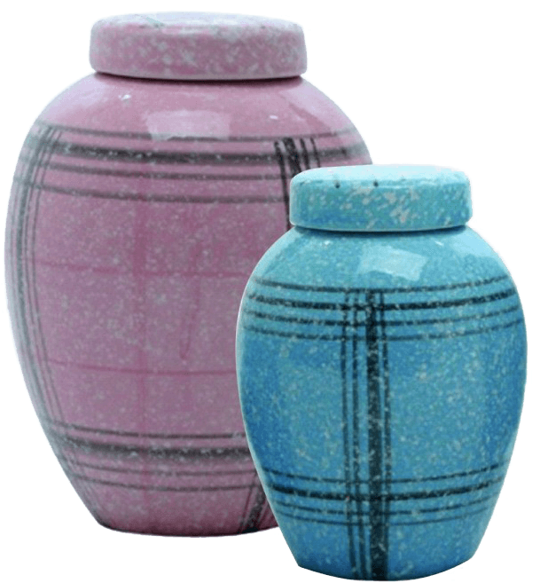 Blue/pink Urns (800x800), Png Download