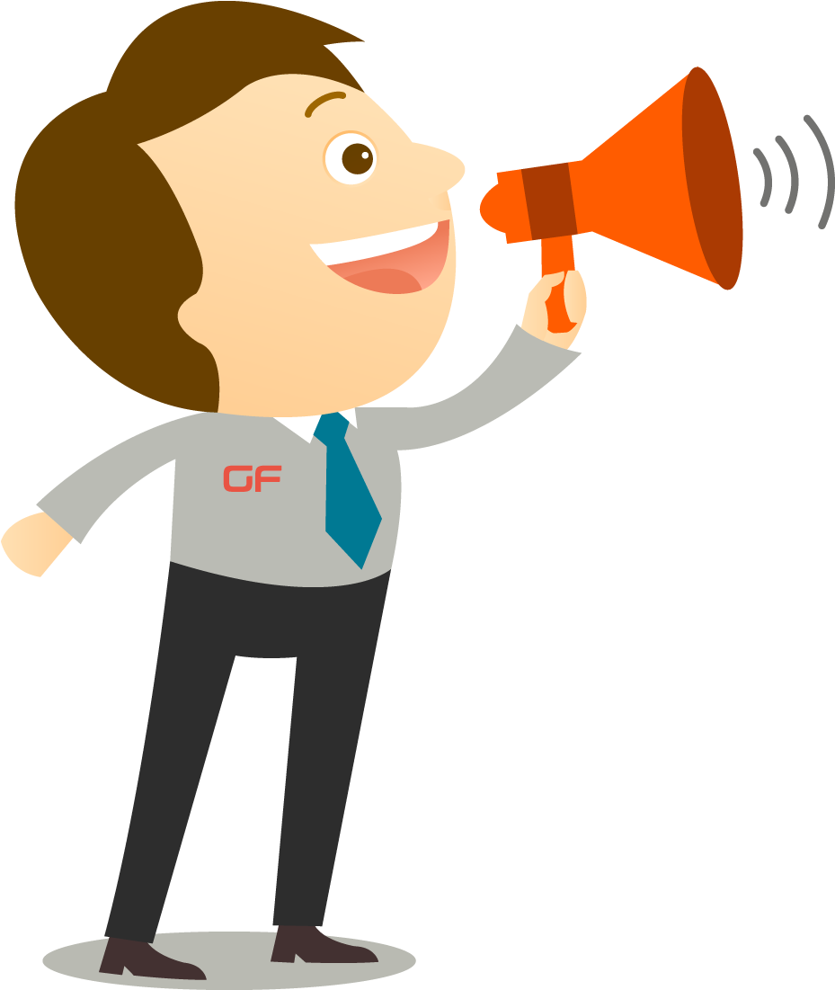 Persona Con Megafono Png (989x1100), Png Download