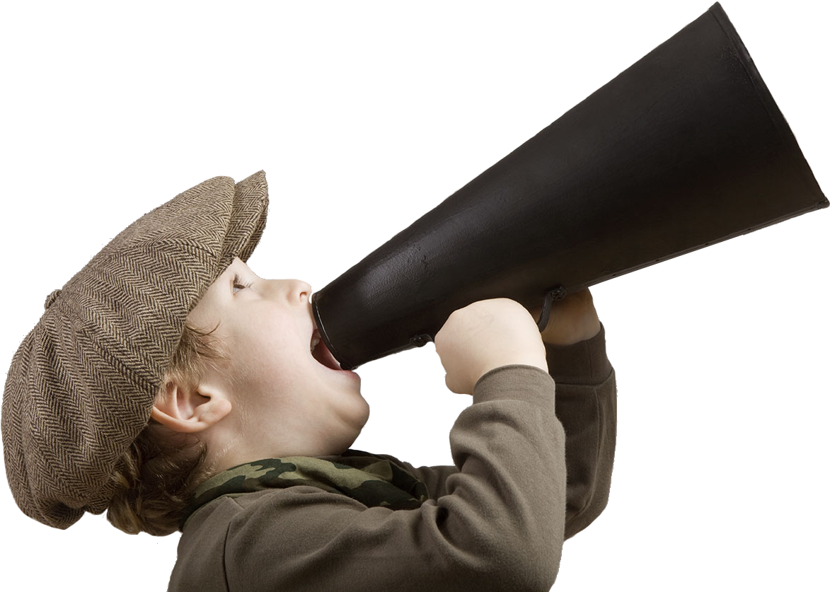 Bambino-megafono (1209x852), Png Download