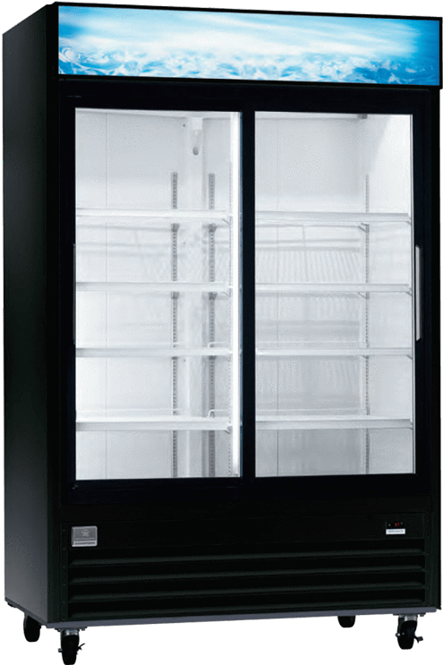 Kelvinator Merchandising Glass Door Refrigerator Cooler (543x763), Png Download