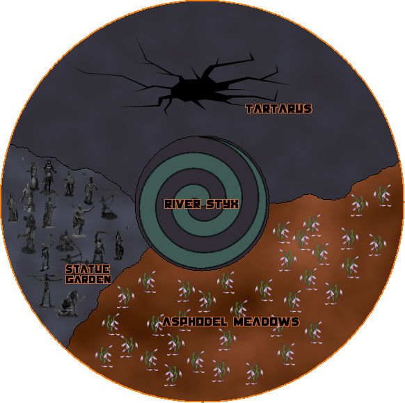 62nd Arena Map Underworld (582x579), Png Download