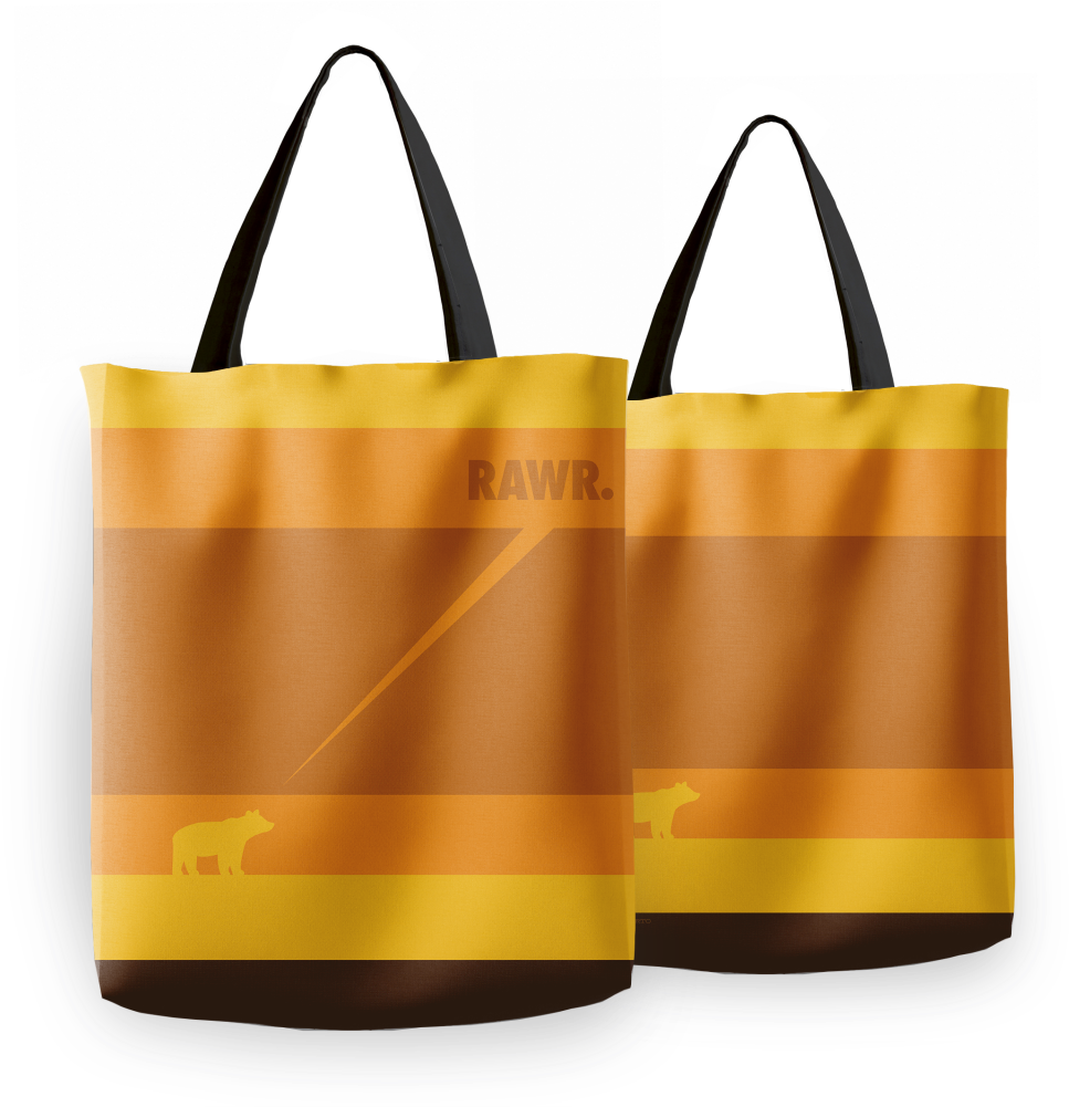 Rawr Tote Bag (1000x1000), Png Download