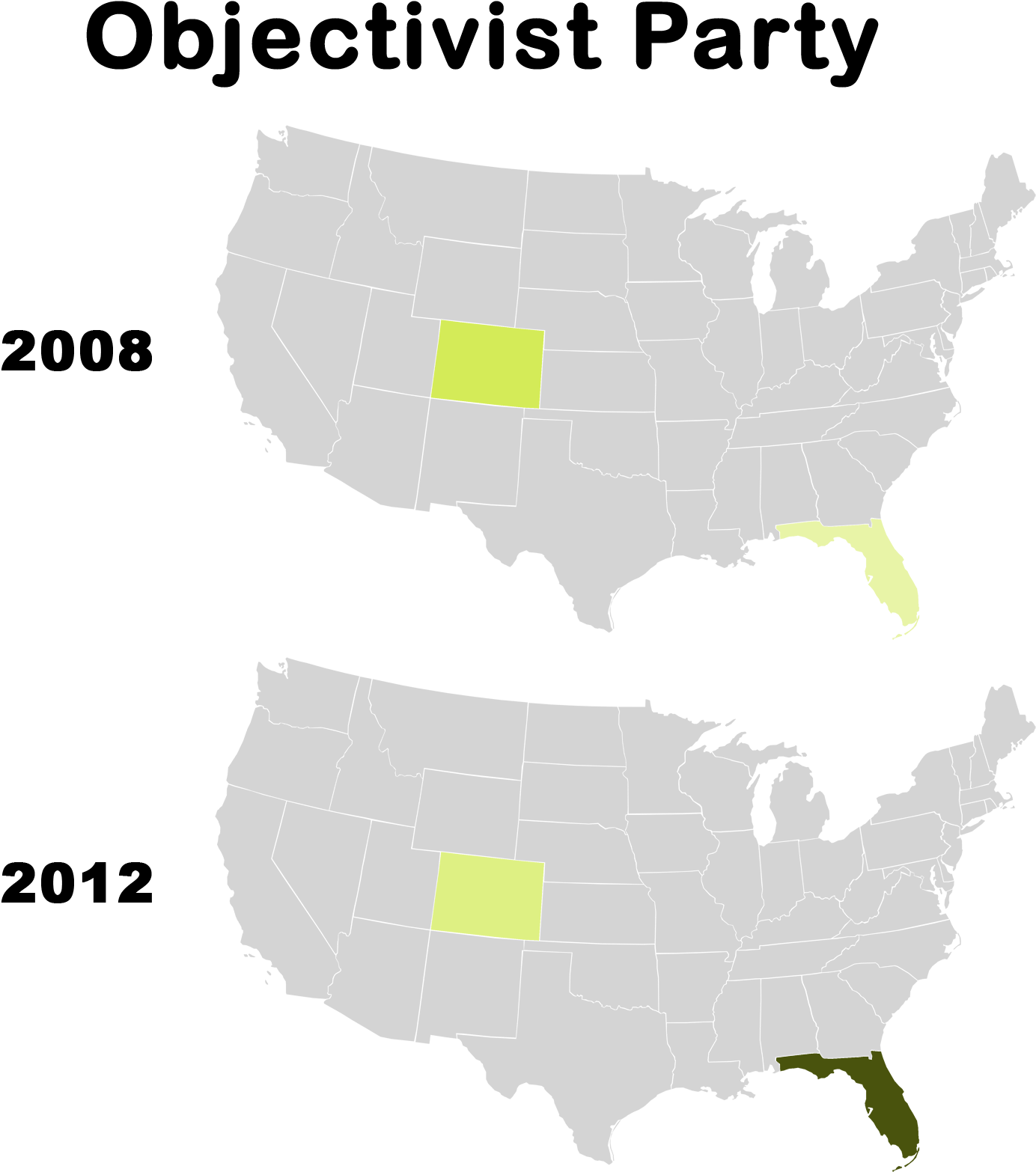 Objectivist Party Presidential Election Results (1500x1650), Png Download