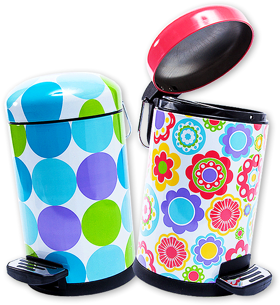 3l Dome Mini Trash Cans (654x654), Png Download