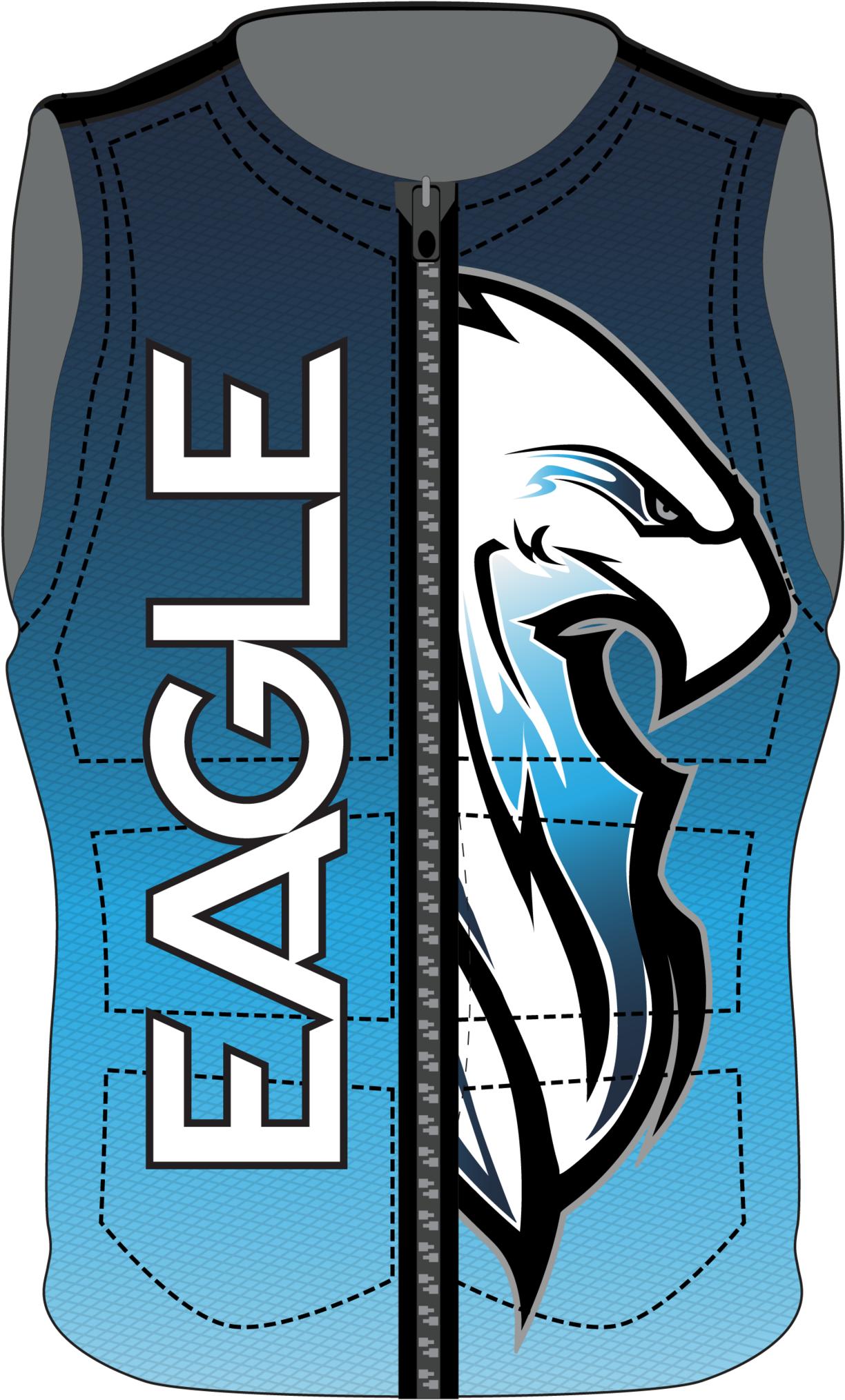 Eagle Bird Of Prey Ski / Wake Vest (1235x2048), Png Download