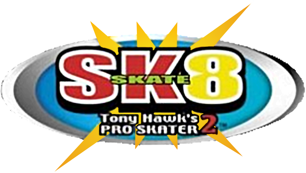 Sk8 Tony Hawk's Pro Skater 2 Logo (1024x578), Png Download