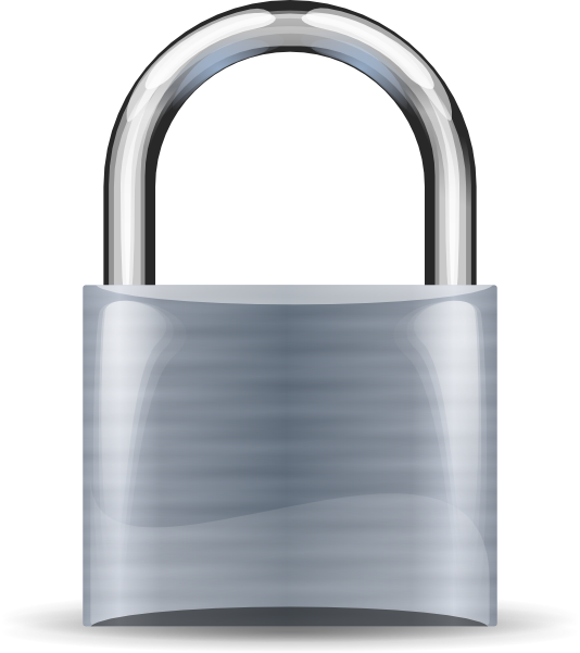 Original Png Clip Art File Padlock Silver Medium Svg (534x601), Png Download