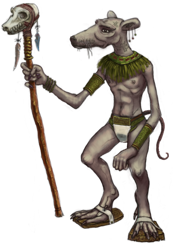 Rat Shaman (730x1044), Png Download