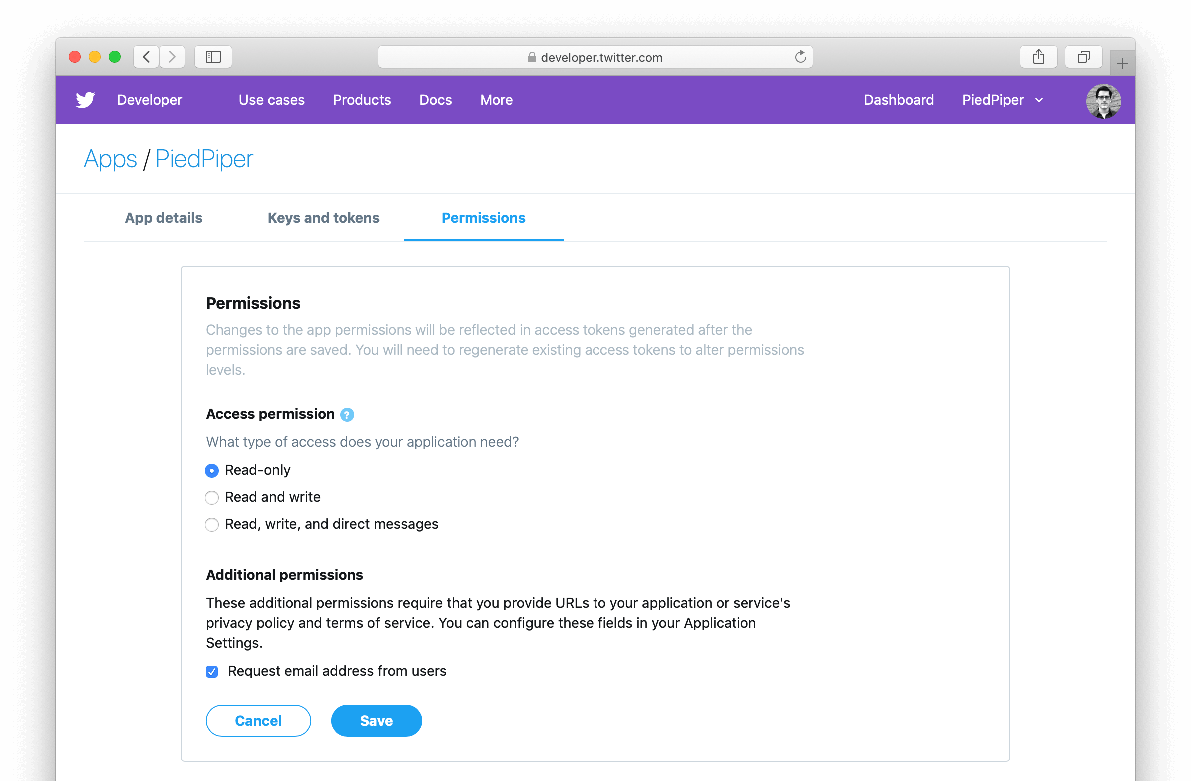 Twitter App Permissions (2384x1563), Png Download