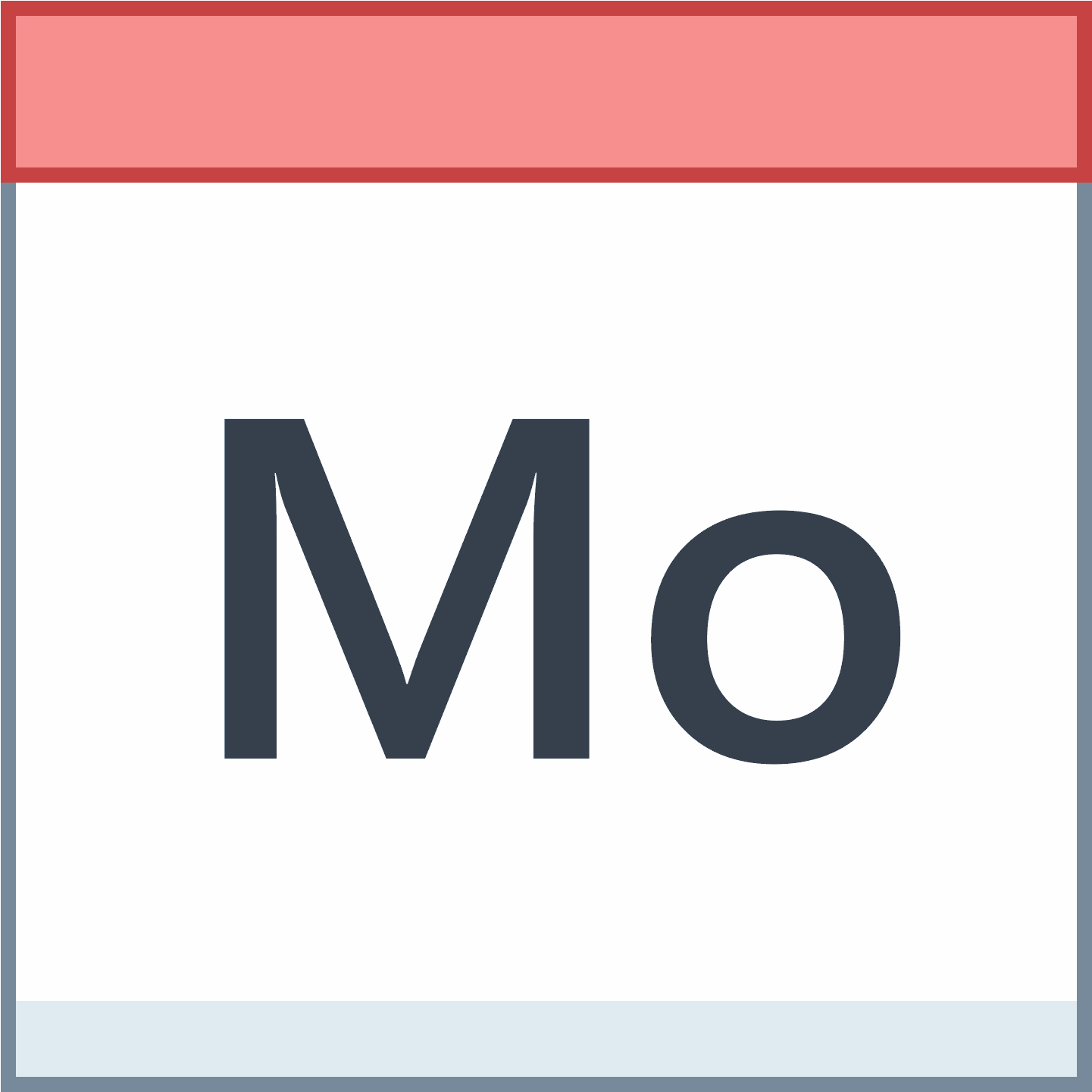 A Square With The Capital Letter M Lower Case O Inside (1600x1600), Png Download