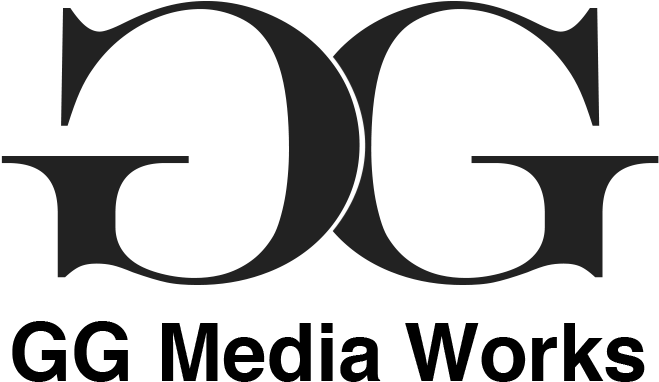 Gg Logo Full Black (766x614), Png Download