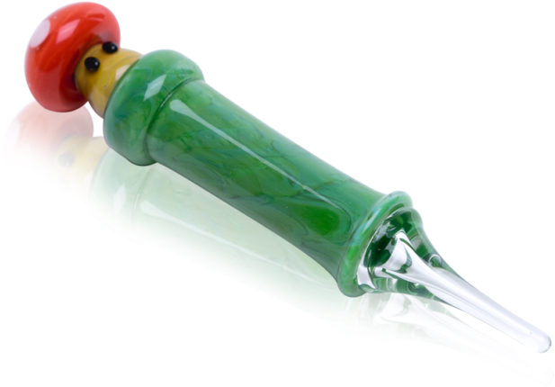 Empire Glassworks Mario Party Warp Mushroom Dabber (640x640), Png Download