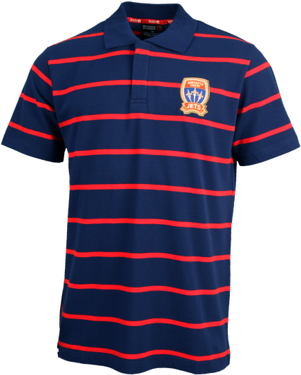 Newcastle Jets Men's Knitted Polo (740x740), Png Download