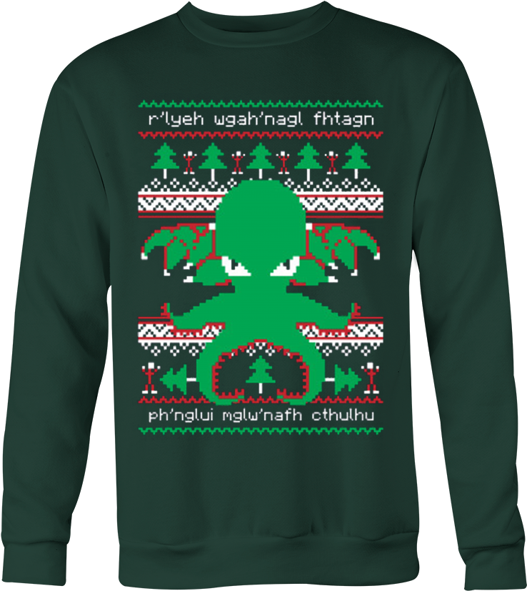 Cthulhu Cultist Christmas (1000x1000), Png Download