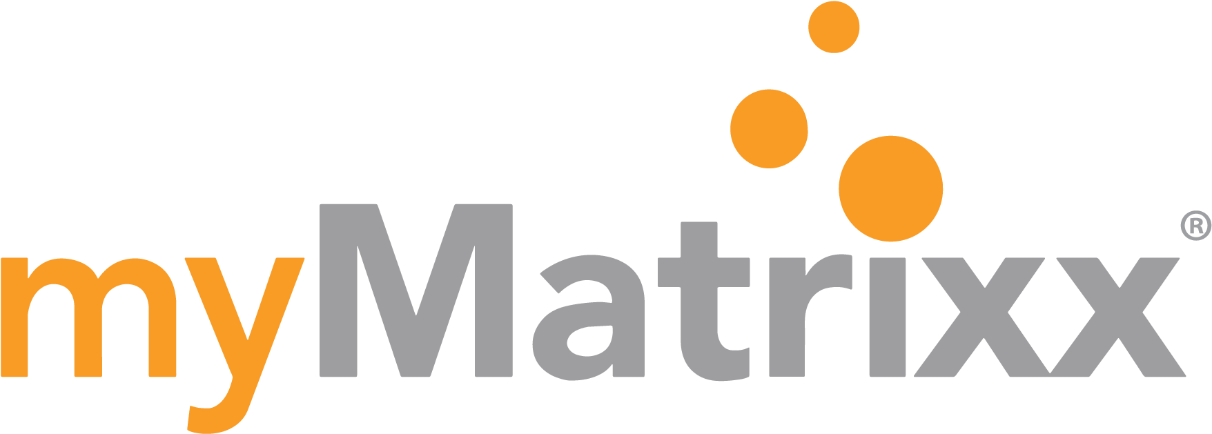 Mymatrixx Logo No Tagline With Registration Mark Transparent (1800x700), Png Download