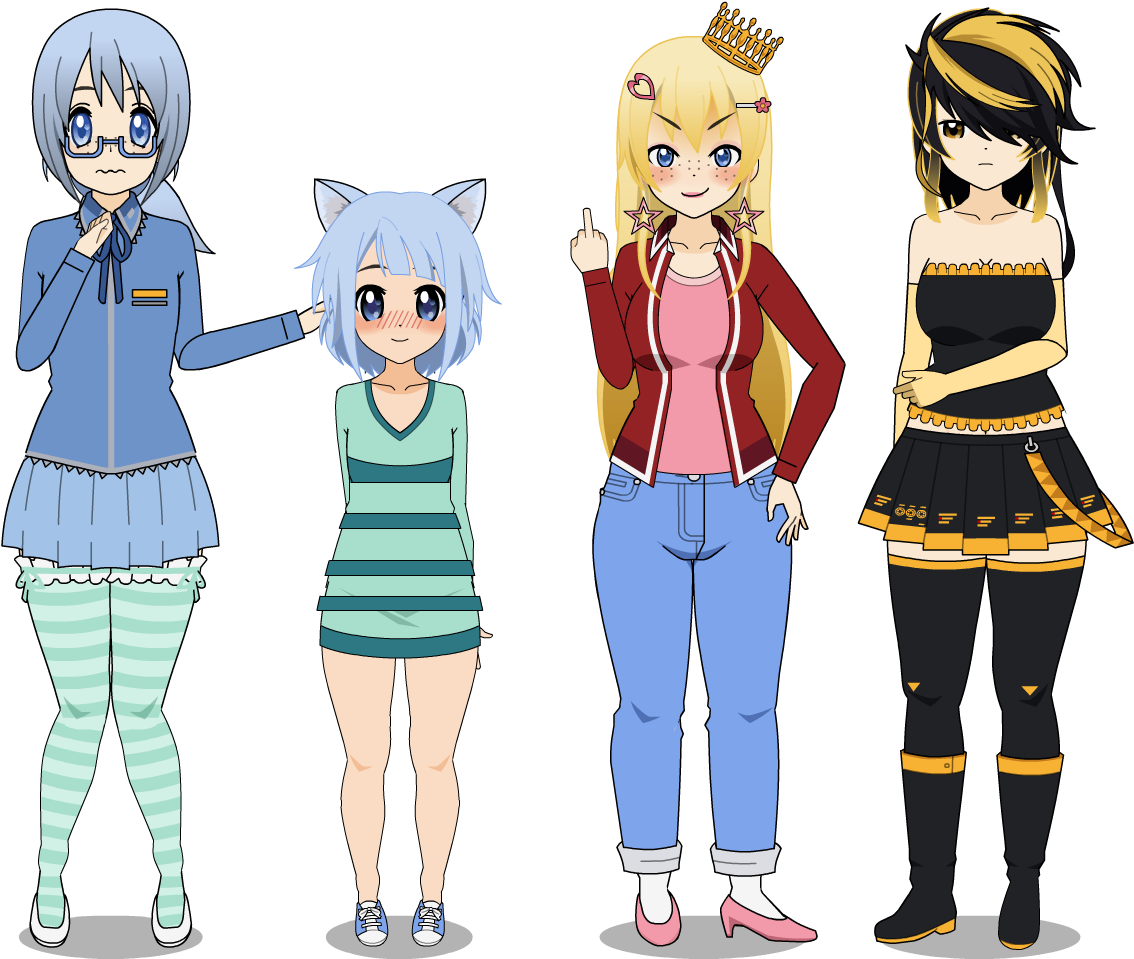 Aoi Sisters (1277x977), Png Download