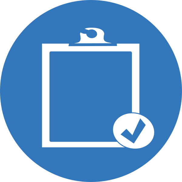 Blue Clip Board Svg Clip Arts 600 X 600 Px (600x600), Png Download