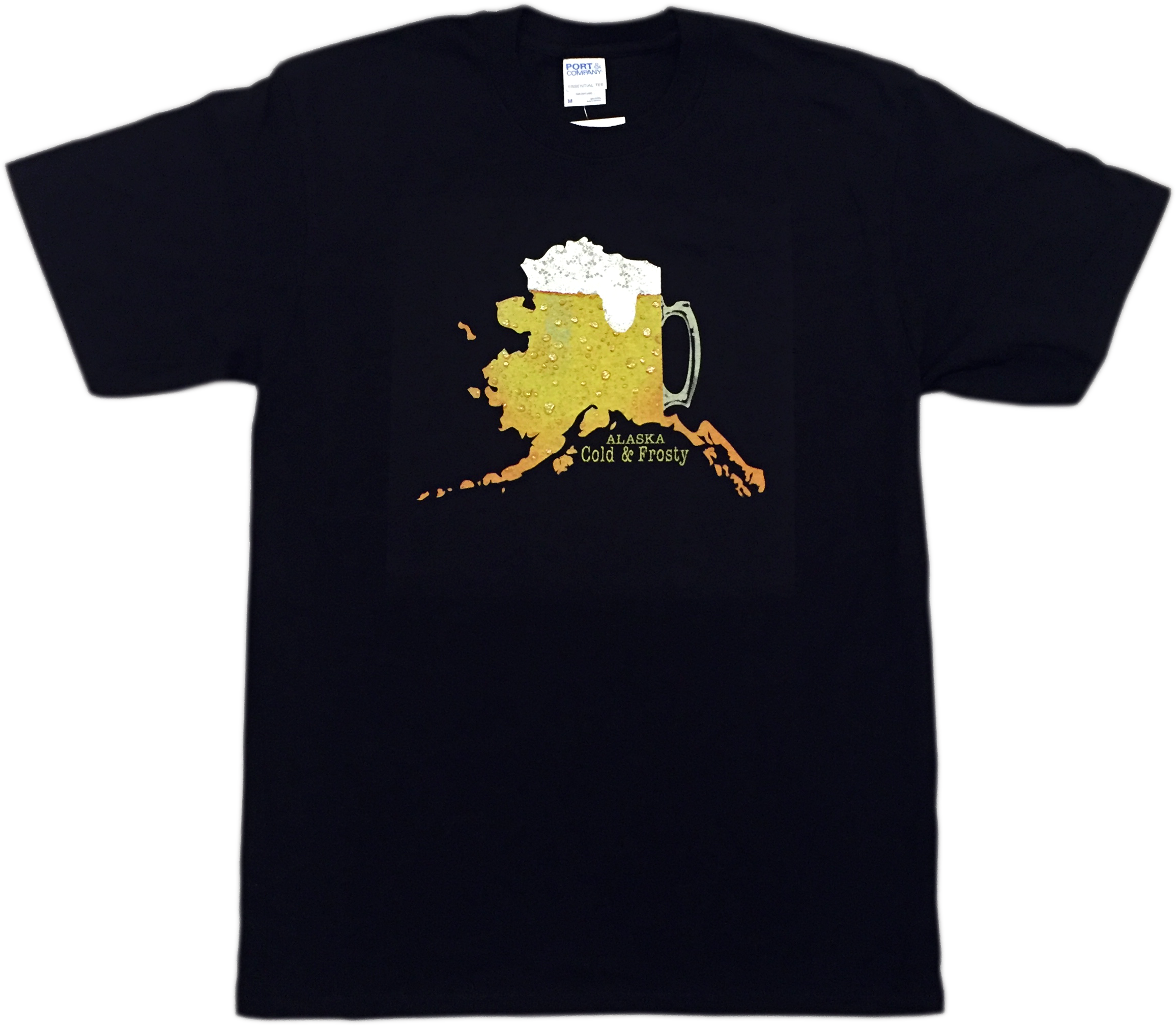 Cold & Frosty Beer Alaska T-shirt (2311x2017), Png Download