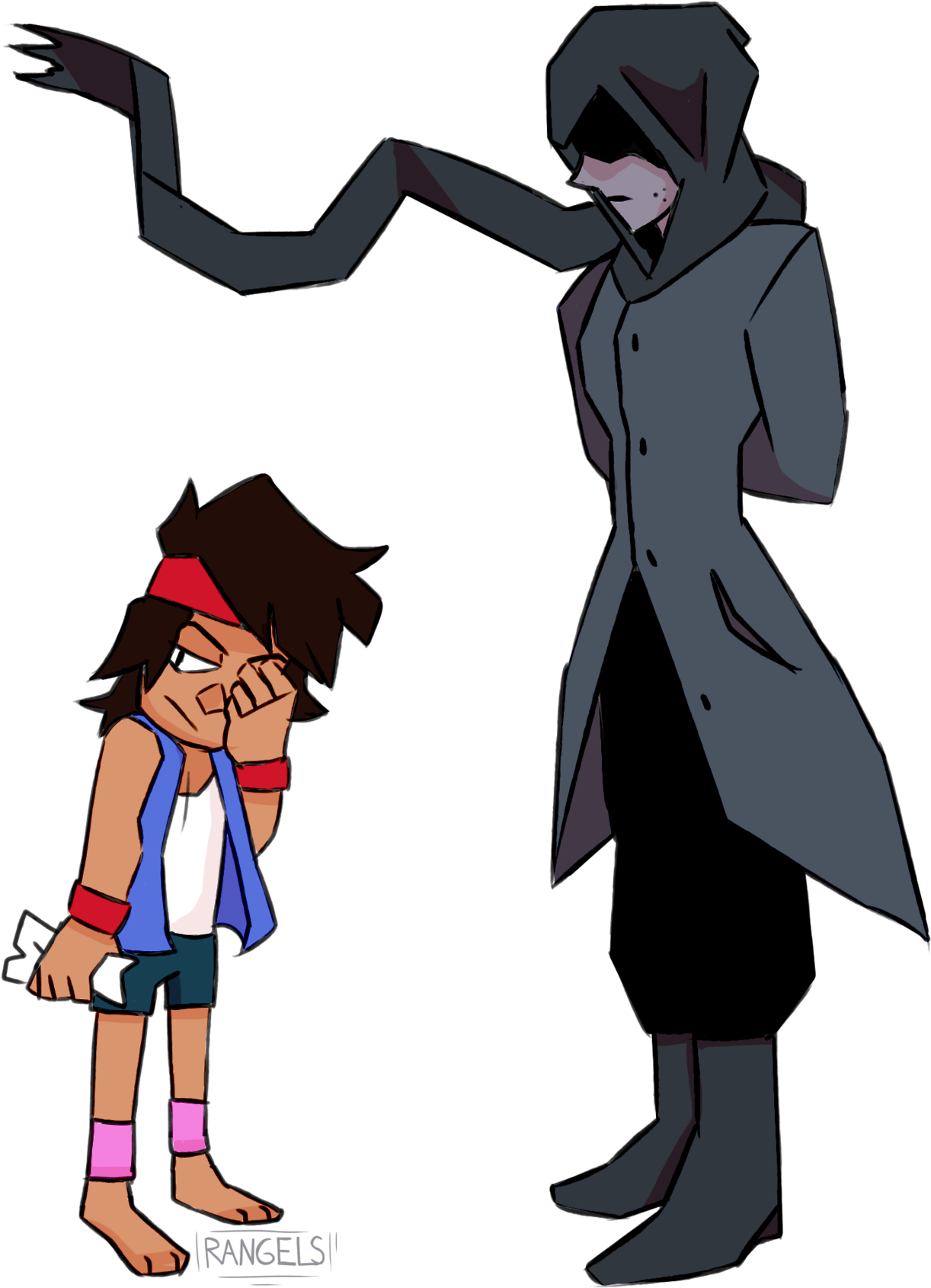 Drawing The Gay Ok Listen Shadowy Figure Looks A Lot (1280x1753), Png Download