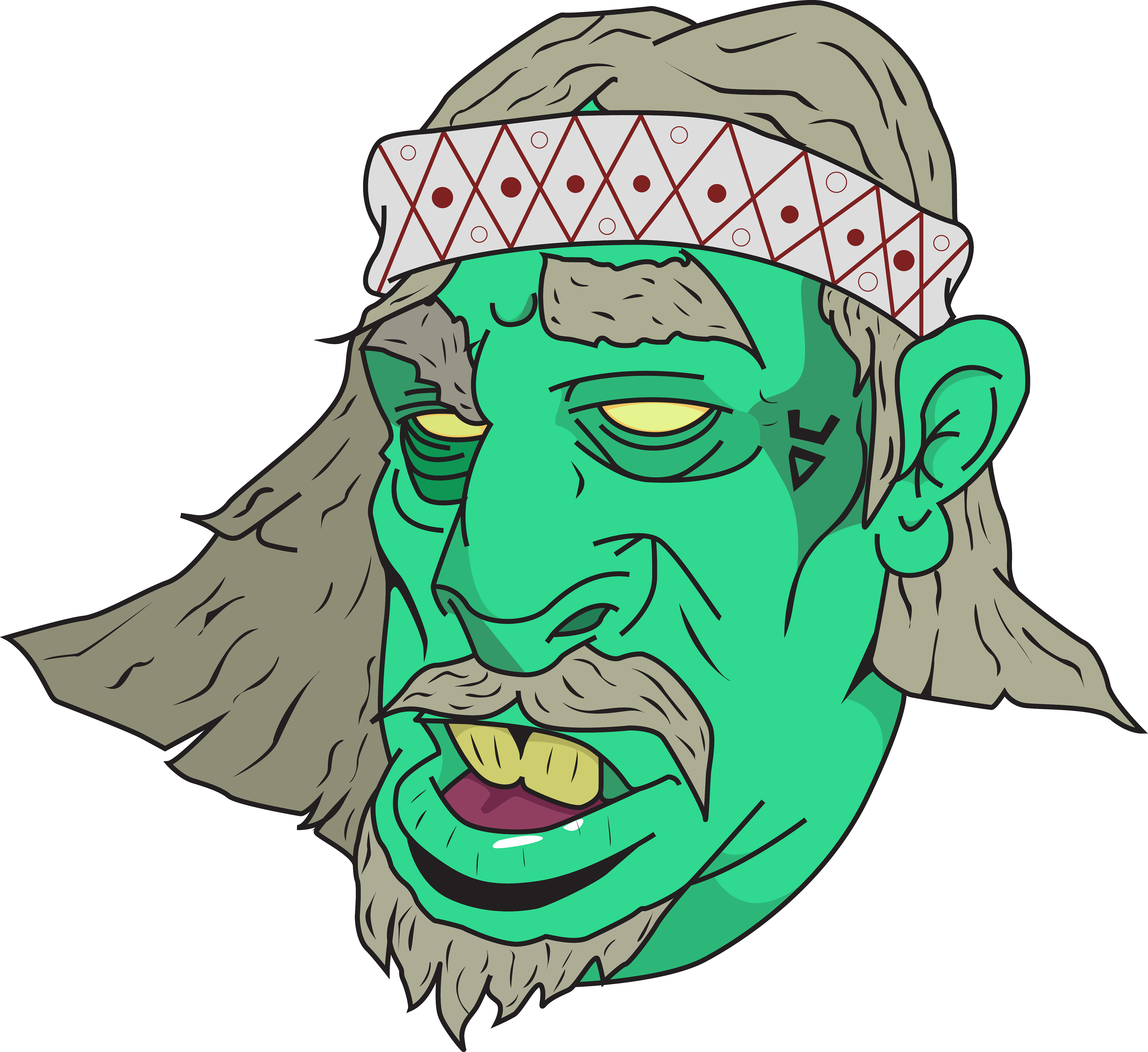 Slavic Druid (3840x3519), Png Download