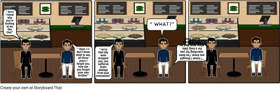 Dave And Jerry - Comics (1164x385), Png Download