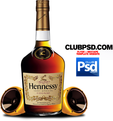 Hennessy Bottle Png - Hennessy Very Special 1960s (376x400), Png Download