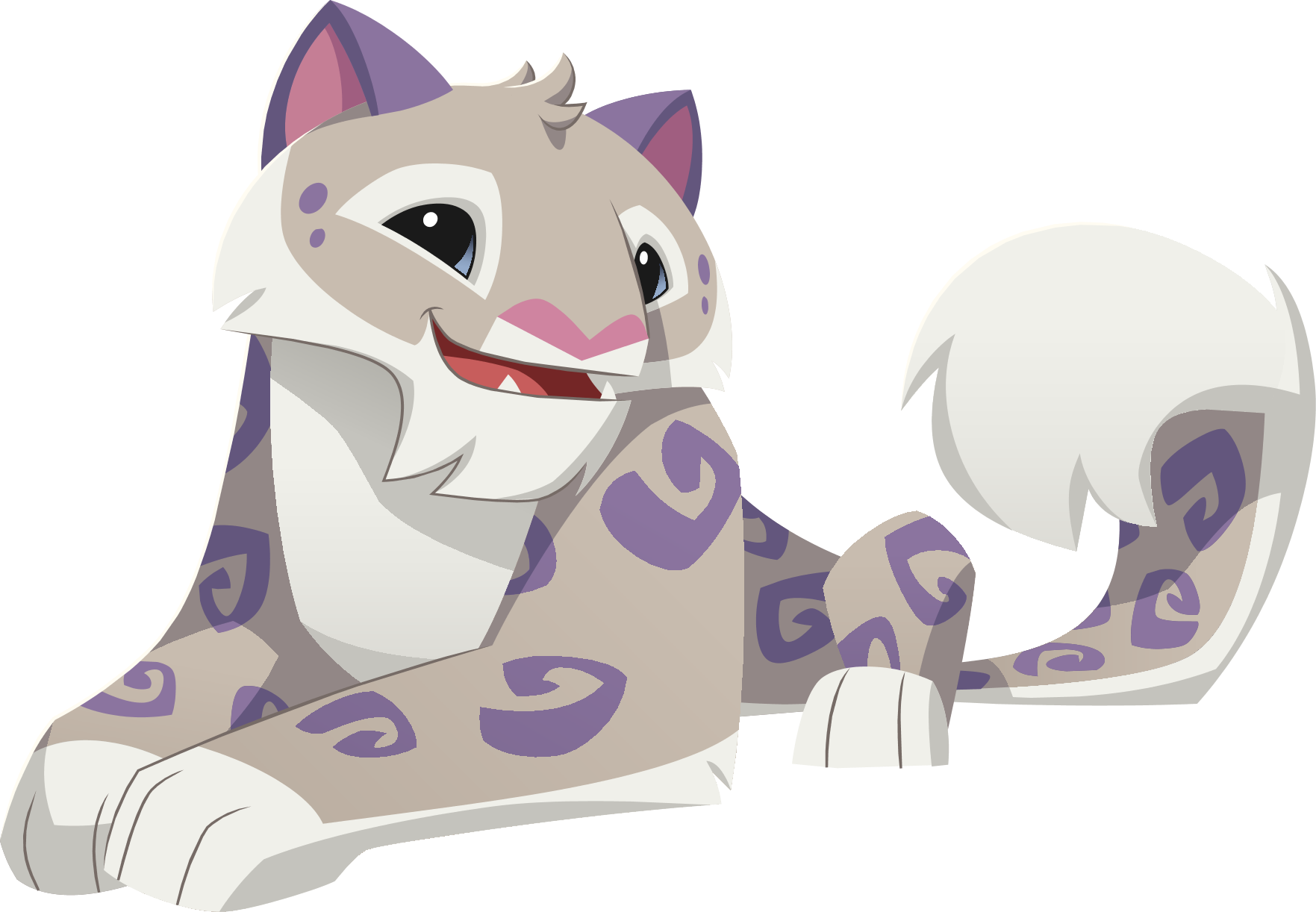 Renovated Art Snow Leopard - Animal Jam Snow Leopard (1763x1222), Png Download