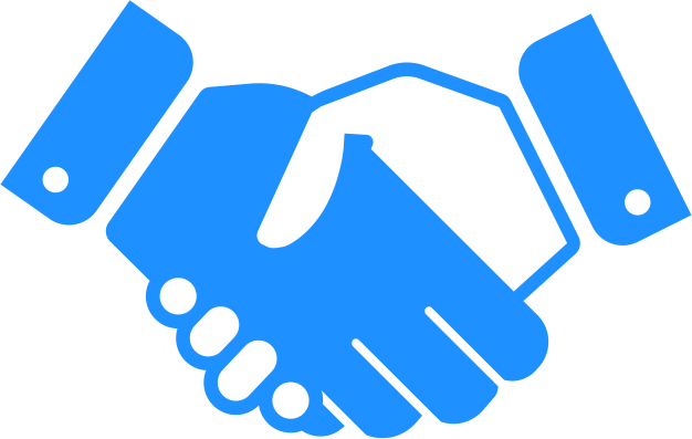 Pin Handshake Clipart Png - Handshake Logo Gold Png (626x397), Png Download