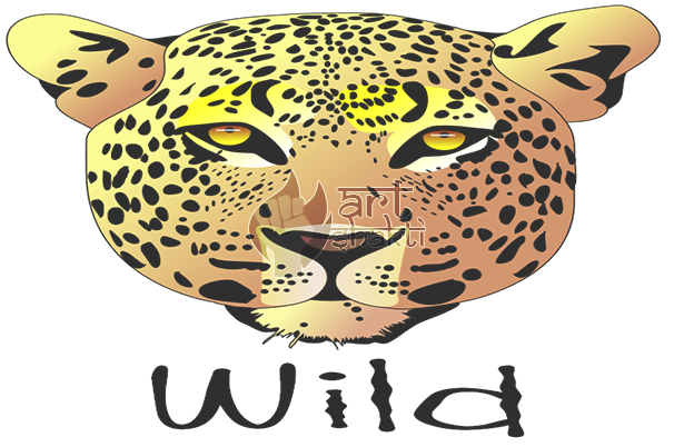 Leopard Graphics Art Wild (606x402), Png Download