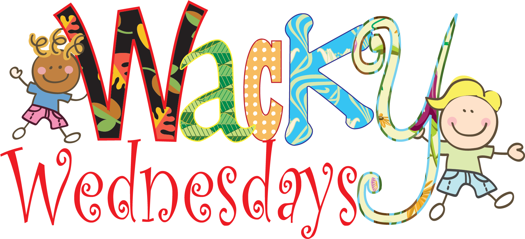 Vector Library Download Wacky Free - Crazy Wednesday Clip Art (1840x892), Png Download