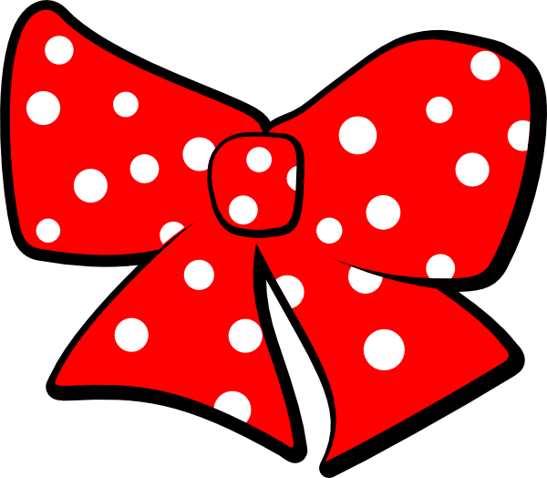 Minnie Mouse Ribbon Png (600x524), Png Download