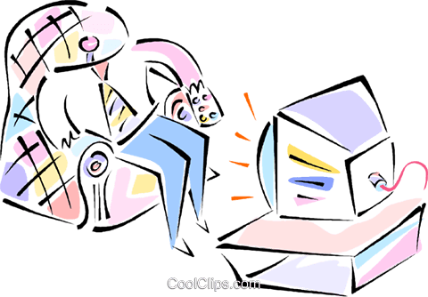 Person Watching Tv Royalty Free Vector Clip Art Illustration - Pessoa Assistindo Tv Png (480x334), Png Download