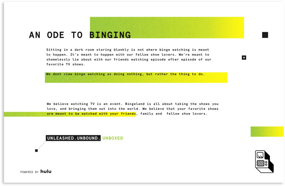 Bingeland Poster Back Copy - Poster (1000x647), Png Download