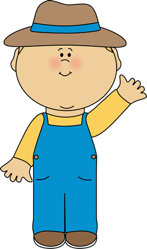 Clipart Free - Farmer Clipart (295x500), Png Download