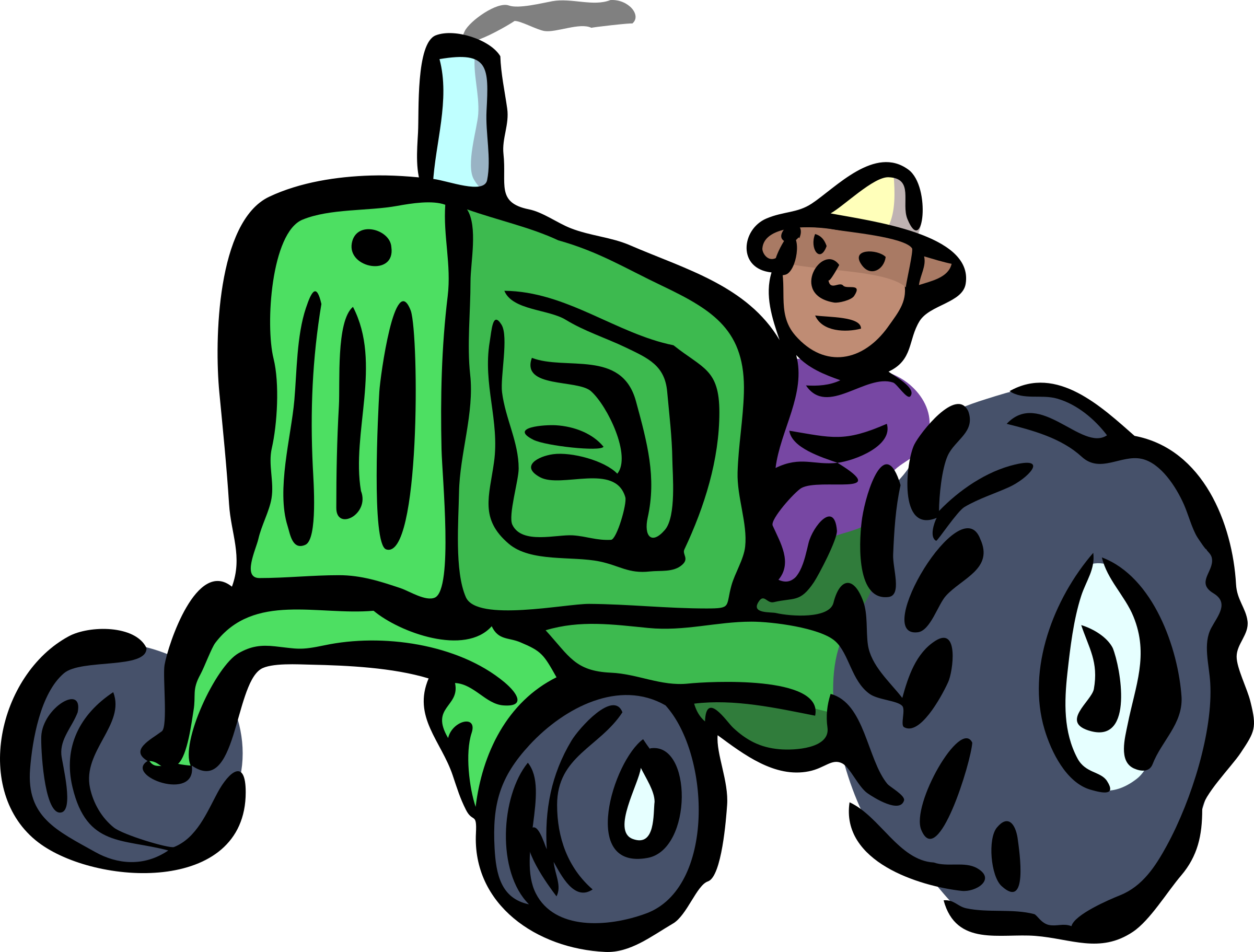 African Big Image Png - Farmer Clipart (2400x1822), Png Download