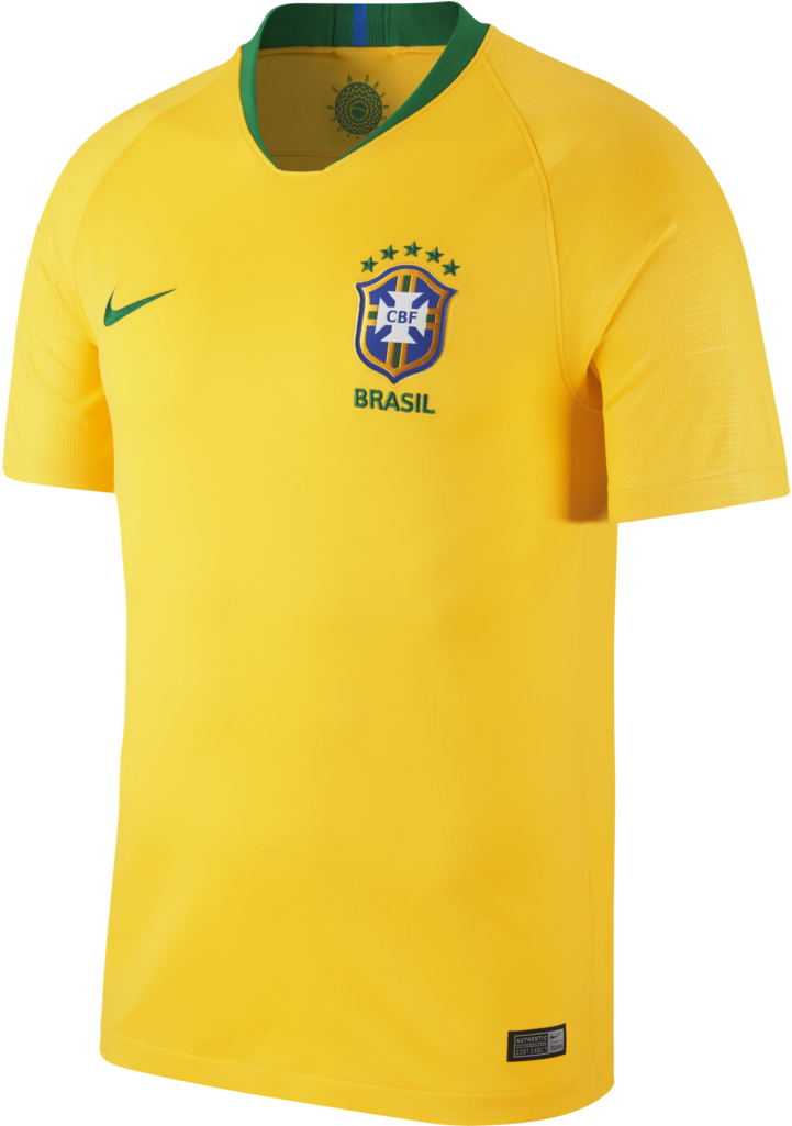 Nike Brazil 2018/19 Home Jersey, Supporter - T Shirt Brazil 2018 (1024x1024), Png Download