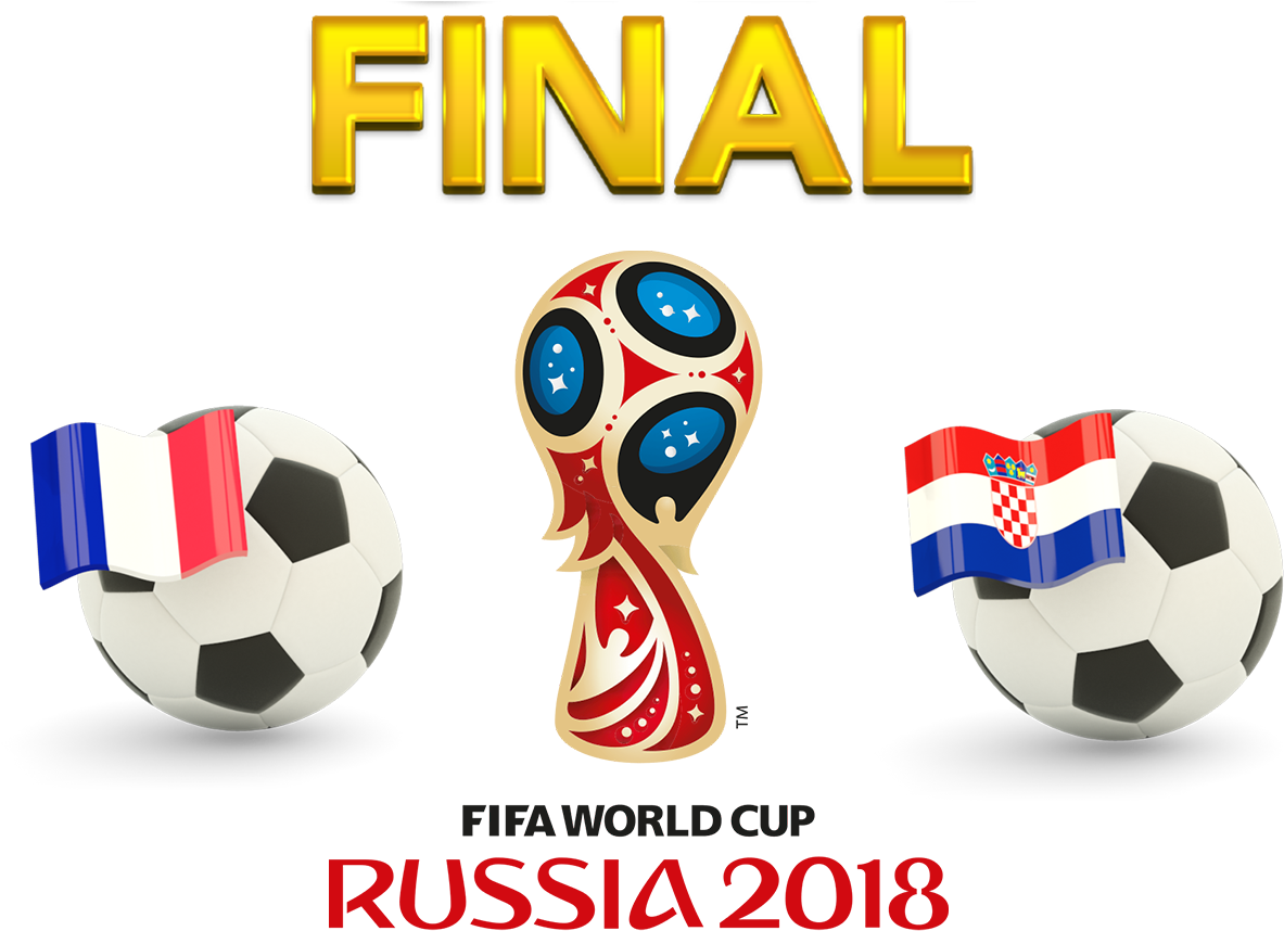 Fifa World Cup 2018 Final Match France Vs Croatia Png - World Cup 2018 Final France Vs Croatia (1230x910), Png Download
