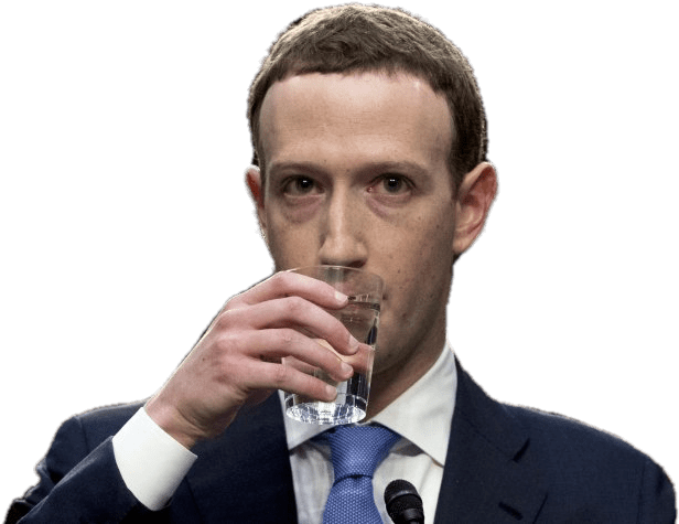 Celebrities - Mark Zuckerberg Drinks Water (748x498), Png Download