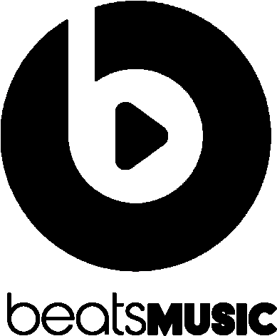 Beats Music Logo Cult - Beats Music Logo White (556x556), Png Download