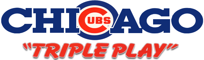 Chicago Cubs Triple Play - Chicago Cubs (672x196), Png Download