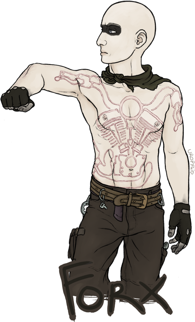 War Boys Mad Max Oc Mad Max Fury Road War Boy Oc Forx - Cartoon (678x1100), Png Download
