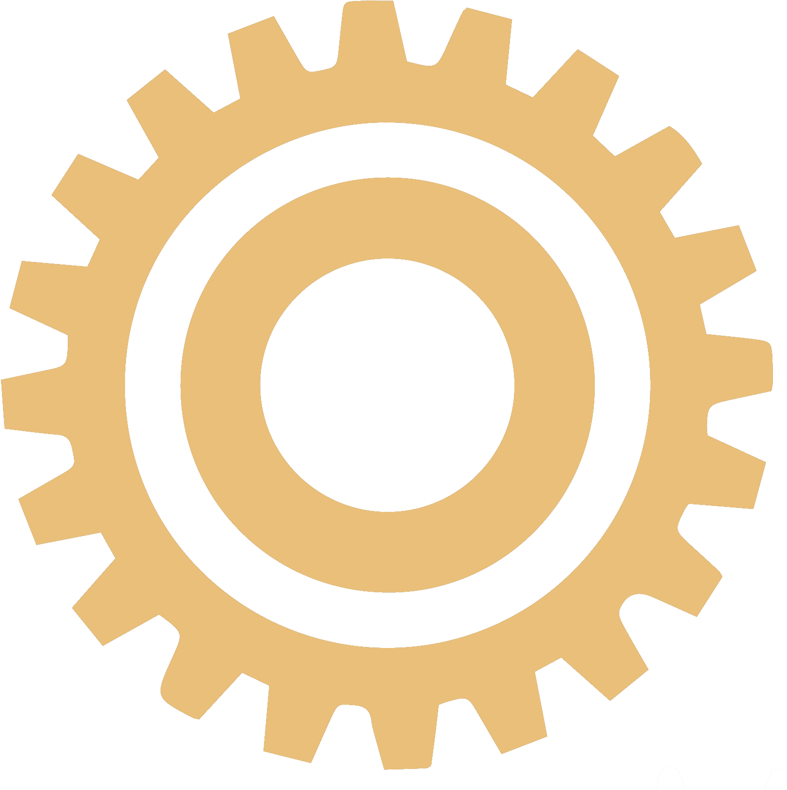 Displaying 12 Images For Cogs Png - Simbolo Da Fisioterapia Vetor (1598x1612), Png Download