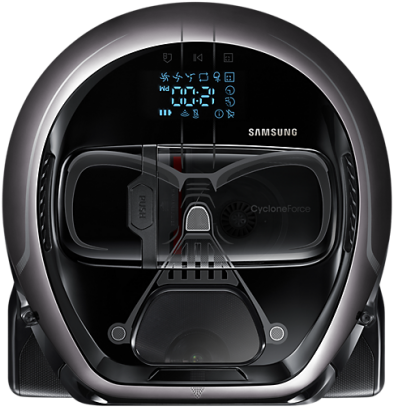 Samsung 2627811268 My Powerbot Star Wars Darth Vader - Samsung Sr20m7070ws Powerbot Plus Vacuum Cleaner (650x650), Png Download