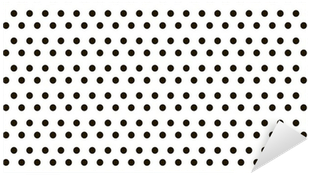 Small Black Polka Dot Background Pixerstick Sticker - Quilt (400x400), Png Download