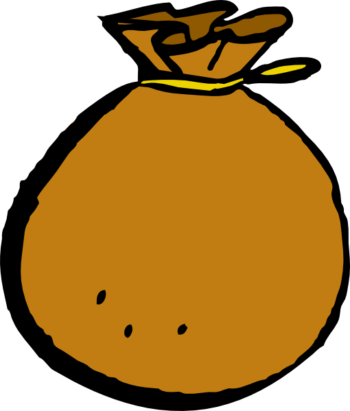 Brown Bag Svg Clip Arts 510 X 598 Px (510x598), Png Download