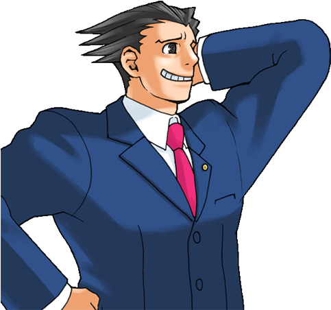 Ace Attorney Free Png Image - Ace Attorney Png (500x453), Png Download
